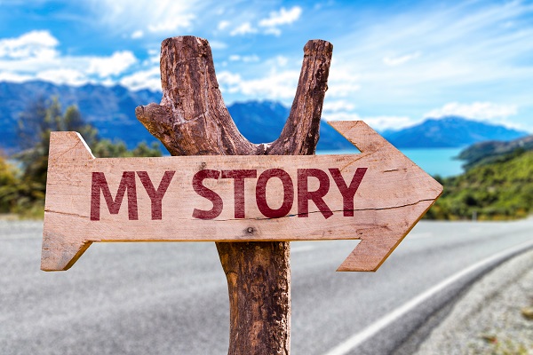 My Story Sign With A Road Background