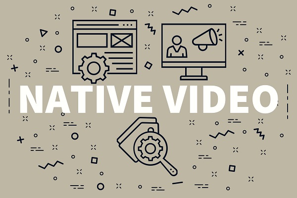 Conceptual Business Illustration With The Words Native Video
