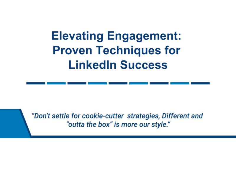 Elevating Engagement: Proven Techniques for LinkedIn Success